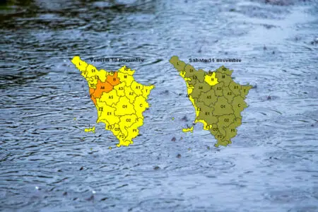 Maltempo: estesa allerta arancione in parte della Toscana Maltempo, allerta meteo in Toscana