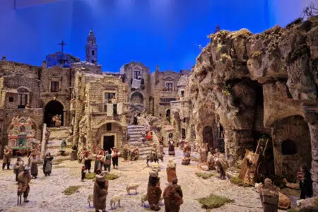 Il presepe monumentale della Basilicata fa tappa a Siena Presepe monumentale della Basilicata a Siena