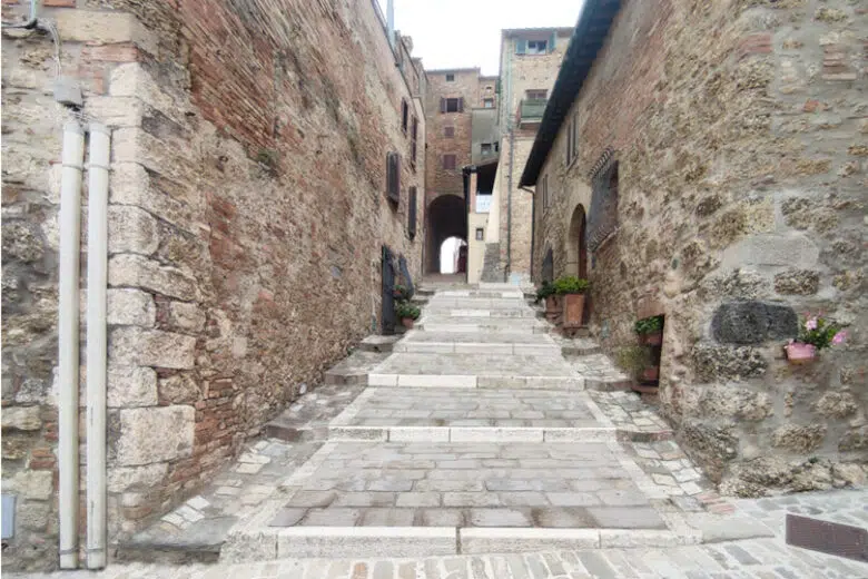 Radicondoli, rendering via della Costa (La Sedice)
