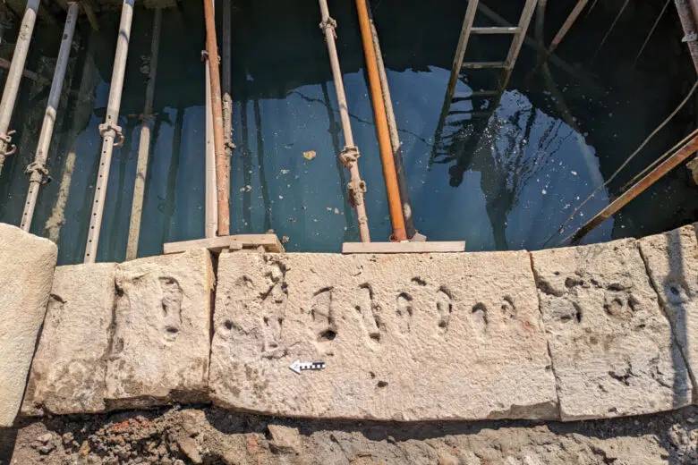 San Casciano dei Bagni, scavi 2023, vasca