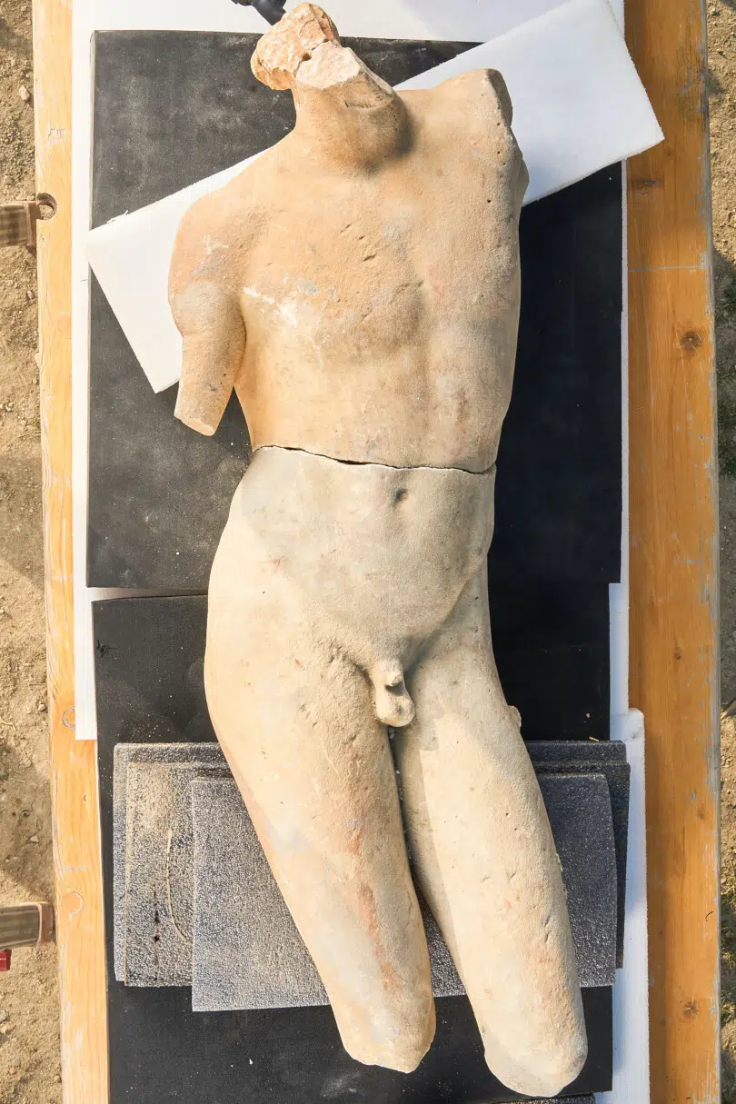 San Casciano dei Bagni, scavi 2023, Apollo in marmo