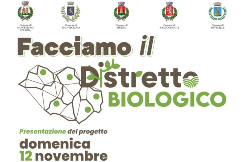 “Facciamo il Distretto biologico”, domenica 12 novembre a Sovicille Facciamo il distretto biologico, locandina Sovicille
