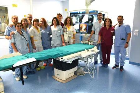 Aou Senese, operativa la nuova sala angiografica Il team di Radiologia Interventistica dell'Aou Senese