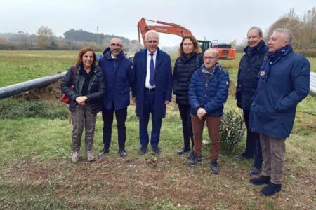 L’acqua della diga di Montedoglio in arrivo nel territorio di Chiusi Inizio lavori condotta acqua da diga di Montedoglio a Chiusi