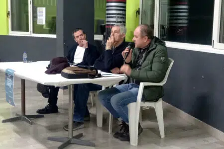 Riccardo Vannetti: “Tubone Colle, conoscenza e partecipazione per trovare una terza via” Riccardo Vannetti all'incontro sul Tubone di Colle di Val d'Elsa