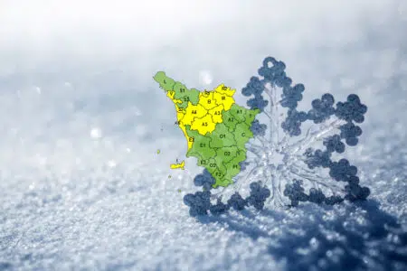 Allerta di codice giallo per neve e vento in parte della Toscana Allerta meteo per neve in Toscana
