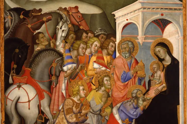 L'adorazione dei Magi di Bartolo di Fredi, particolare