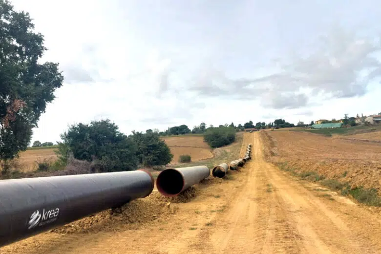 Montepulciano, tubazioni lavori adduzione sistema idrico Montedoglio