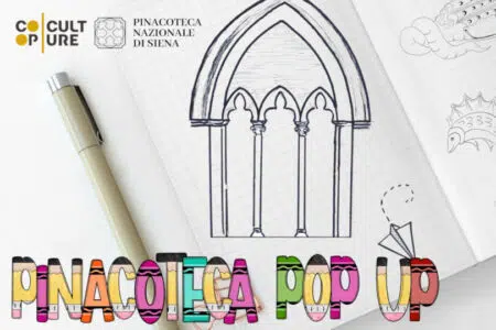 Pinacoteca Pop Up, attività per famiglie alla Pinacoteca Nazionale di Siena PInacoteca Pop Up, manifesto visita Pinacoteca di Siena