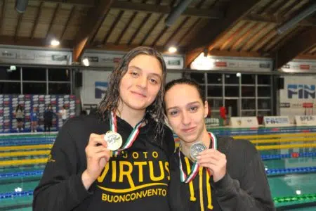 Un’ottima Virtus Buonconvento ai Criteria nazionali lifesaving Chiara Costagli e Silvia Belli