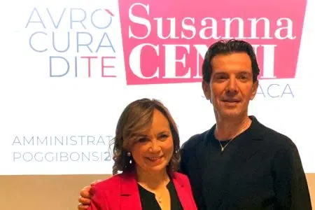 Poggibonsi, la promessa di Susanna Cenni: “Avrò cura di te” Susanna Cenni e Riccardo Vannetti
