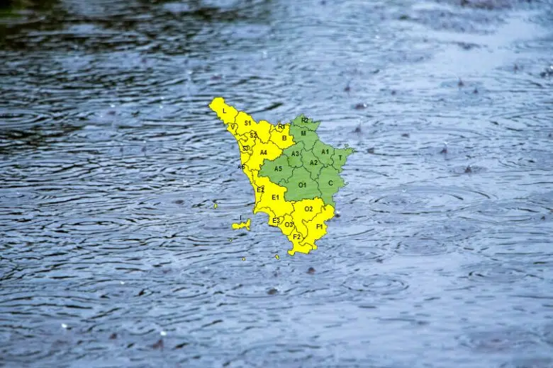 Pioggia in Toscana: allerta meteo per rischio idrogeologico Allerta meteo Toscana