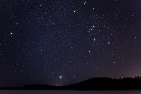 Osservatorio astronomico di Montarrenti, osservazione del cielo La Costellazione di Orione con il Triangolo invernale