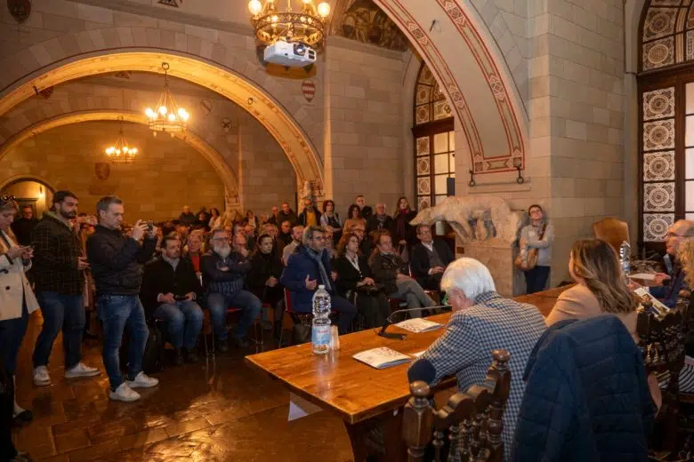 Presentazione Fonte Gaia in Piazza del Campo a Siena