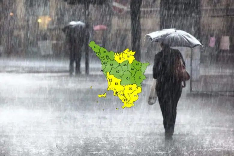 Pioggia, codice giallo venerdì 1° marzo su Appennini e sud Toscana Maltempo in Toscana, pioggia