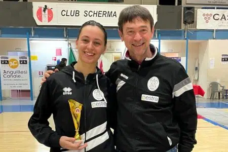 Scherma, Camilla Bonechi argento ai Campionati toscani di fioretto Camilla Bonechi e Daniele Giannini