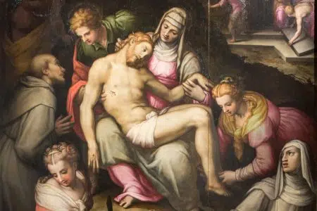 A Colle la presentazione del restauro de La Pietà di Giovan Battista Naldini La Pietà di Giovan Battista Naldini, particolare