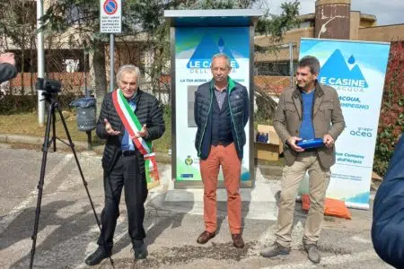 AdF, nuova casina dell’acqua per Piancastagnaio Inaugurazione della casina dell'acqua di AdF a Piancastagnaio
