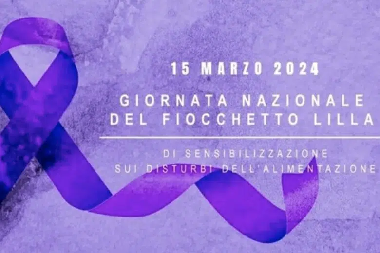 Disturbi comportamento alimentare, la Giornata nazionale del Fiocchetto lilla Giornata nazionale del Fiocchetto Lilla, locandina