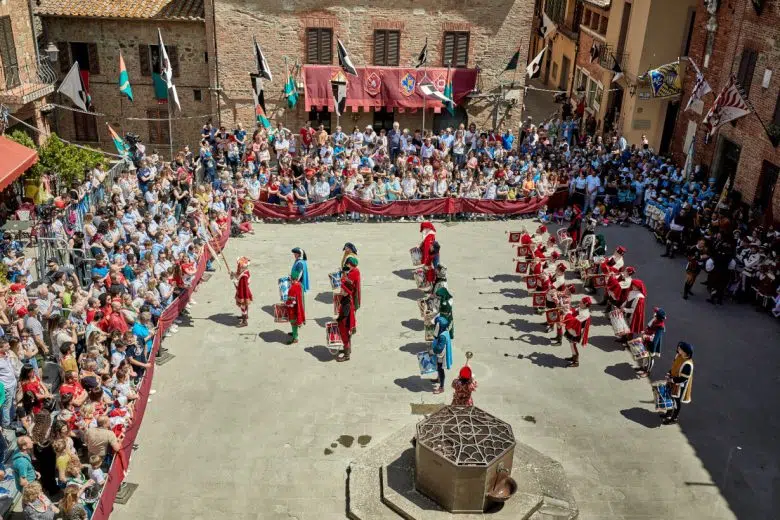 Palio dei Somari di Torrita di Siena, temburini