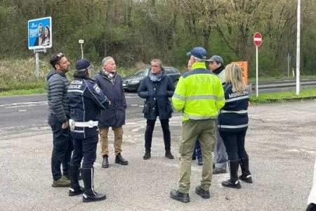 Ex statale 73 in località Ruffolo a Siena, dopo Pasqua i lavori di asfaltatura Sopralluogo in località Ruffolo a Siena