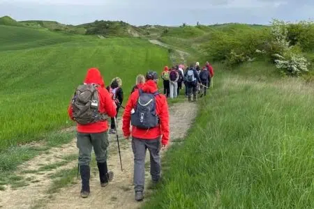 Sienambiente, camminata impianto riciclo Cortine, esterno