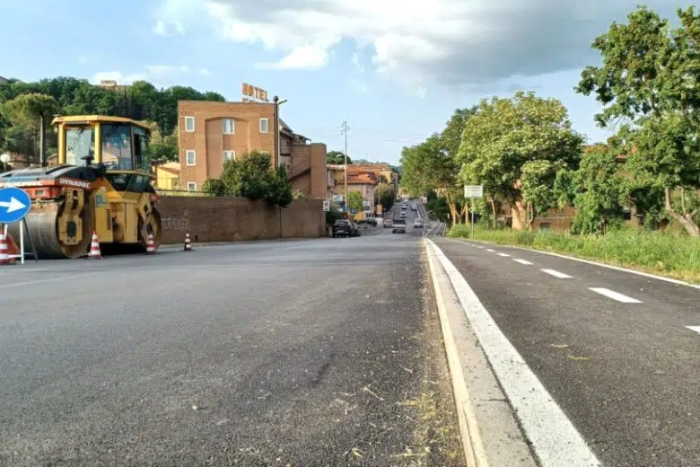 Poggibonsi, al via l’asfaltatura del tratto di viale Marconi fino al ponte Poggibonsi, lavori stradali in via Marconi