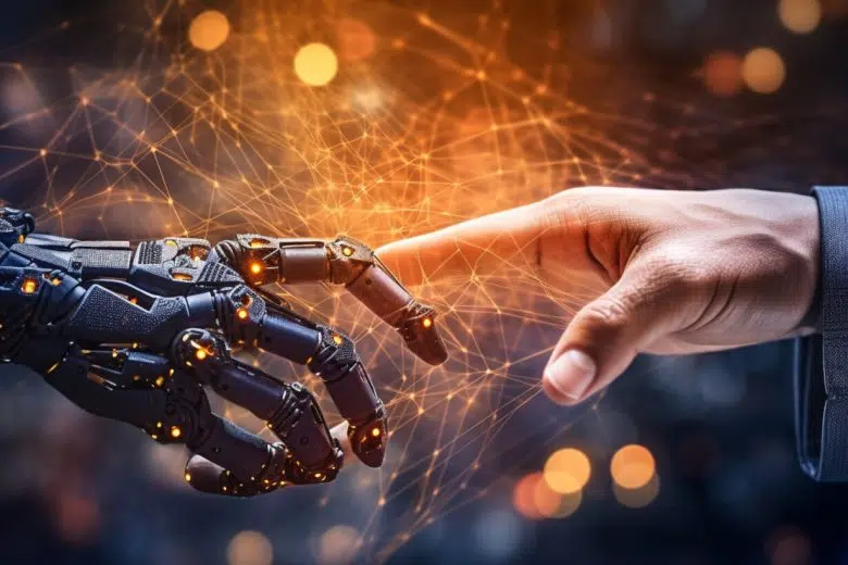 “Robot ed esseri umani a confronto”, incontro all’Università di Siena Robot ed essere umano, mani che si toccano