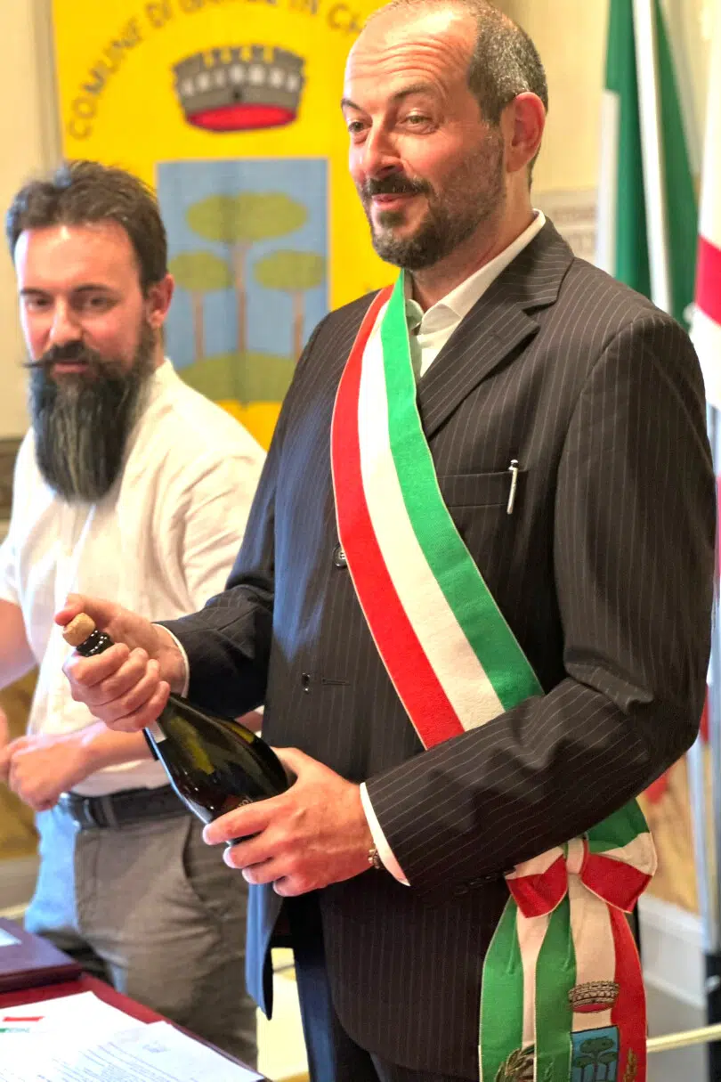 Michele Pescini, brindisi