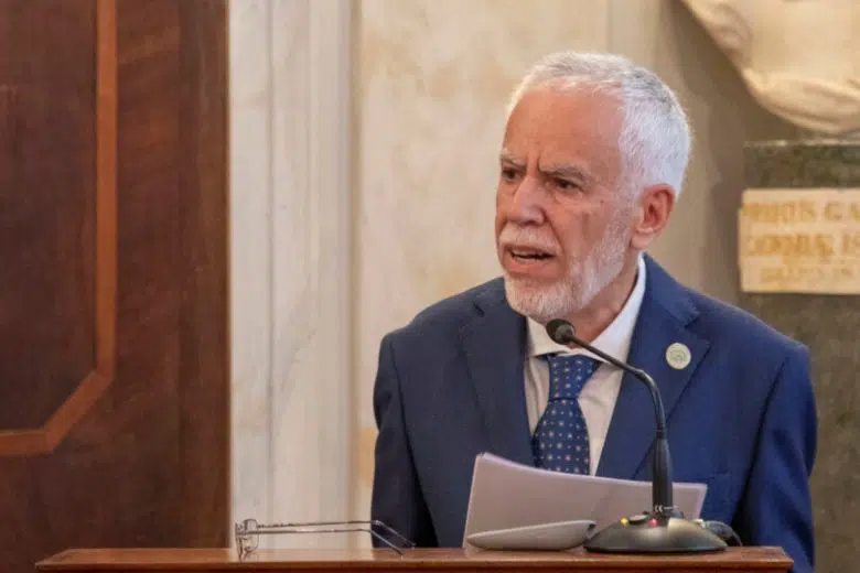 Il professor Giuseppe Manganelli all'inaugurazione dell'anno fisiocritico 2024