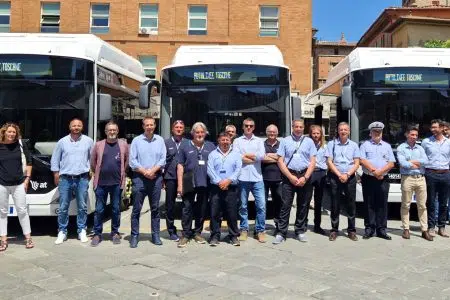 Siena, nuovi autisti in arrivo: al via una classe con 11 aspiranti conducenti Nuovi bus di at a Siena