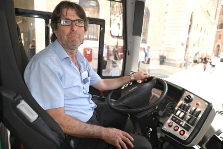 Nuovi bus di at a Siena, autista