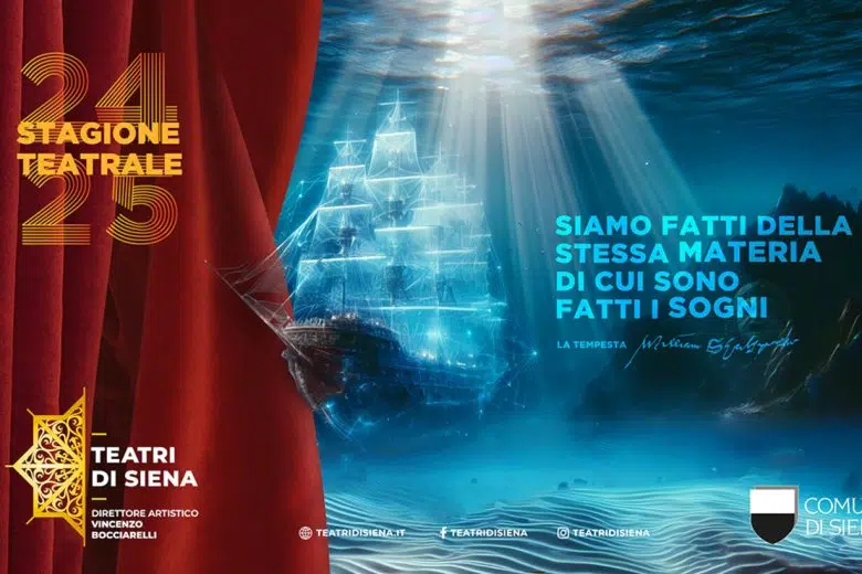 Teatri di Siena, presentato il cartellone della stagione teatrale 2024/2025 Teatri di Siena, stagione teatrale 2024-2025, locandina