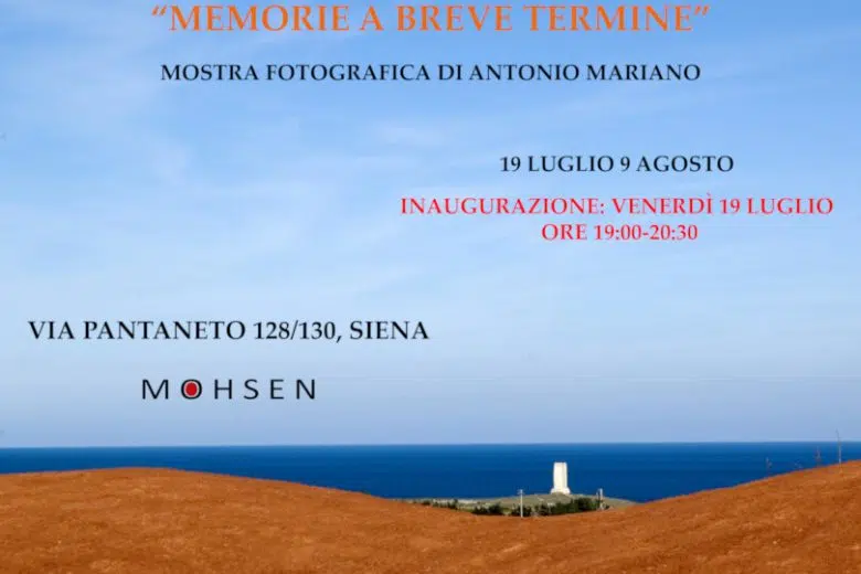“Memorie a breve termine”, mostra di Antonio Mariano alla galleria Mohsen Antonio Mariano, mostra fotografica galleria Mohsen