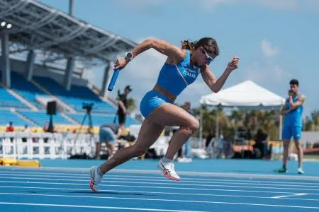Irene Siragusa alle Olimpiadi di Parigi con la staffetta italiana 4×100 Irene Siragusa nella staffetta italiana 4x100