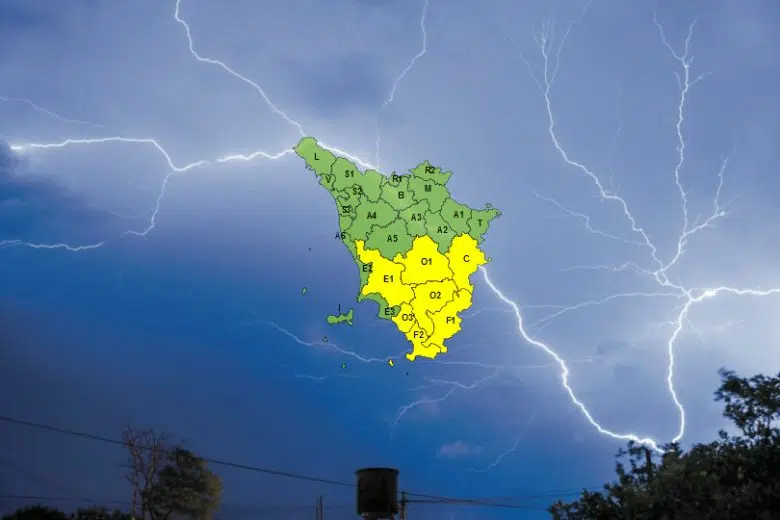 Allerta meteo temporale in Toscana