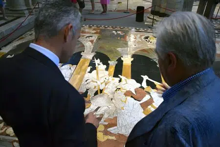 Curare con la cultura: a Siena collaborazione tra Aou Senese e OPA Curare con la cultura, pavimento del Duomo di Siena