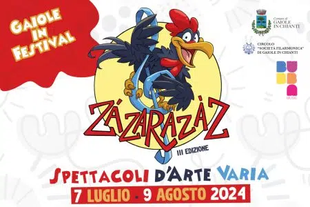 Festival ZÁZARAZÀZ, a Gaiole in Chianti la compagnia La Ginestra Festival ZÁZARAZÀZ a Gaiole in Chianti, locandina