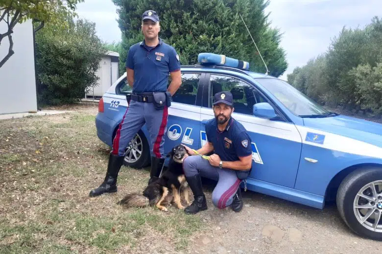 Senontiportononparto: spot della Polizia di Stato contro l’abbandono degli animali – VIDEO Agenti della Polizia Stradale con cane abbandonato