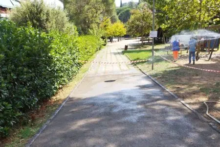 Parco Ochino a Siena, al via riqualificazione di area verde e vie limitrofe Lavori parco Ochino a Siena