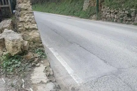 Via Esterna Fontebranda, Pacciani: “La viabilità pedonale deve essere migliorata” Via Esterna Fontebranda a Siena