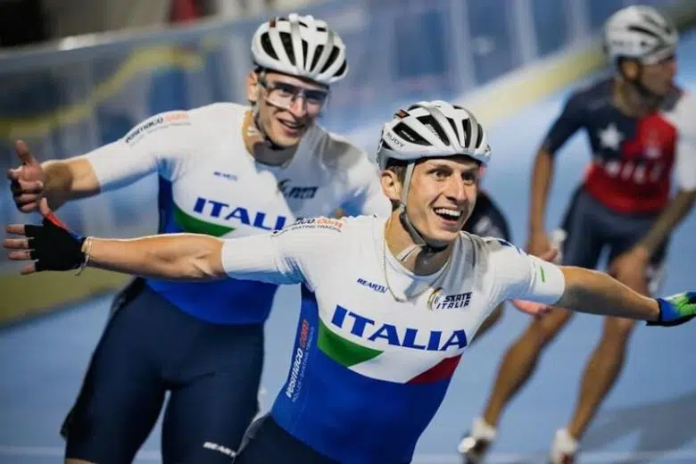 Duccio Marsili, Campionati mondiali di pattinaggio corsa, arrivo