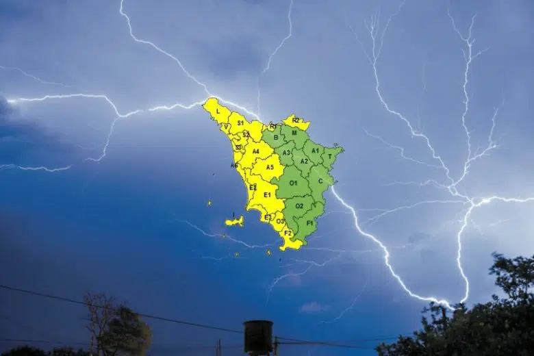 Allerta meteo temporale in Toscana