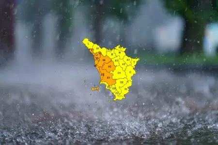 Temporali forti, allerta meteo arancione in Toscana Allerta meteo codice arancione in Toscana
