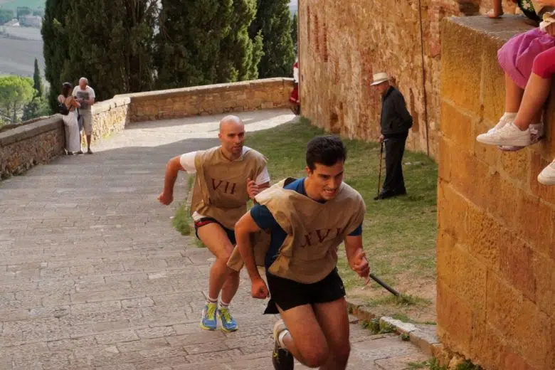 Corsa di Pio a Pienza, gara