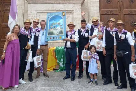 Pienza, la contrada di Case Nuove vince il Gioco del cacio al fuso Pienza, Gioco del cacio al fuso, premiazione