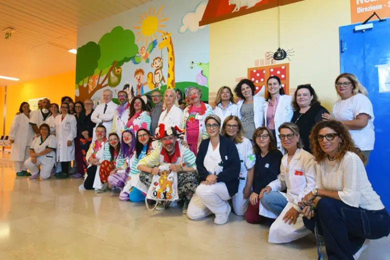 Policlinico di Siena, inaugurazione dipinti Neuropsichiatria infantile