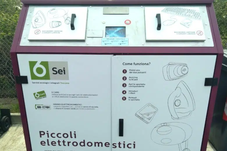 Sei Toscana, cassonetto raccolta RAEE