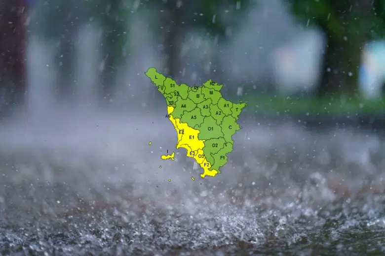 Temporali forti, prorogato il codice giallo in Toscana Temporale, pioggia, in Toscana
