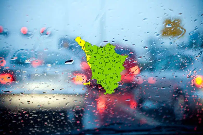 Allerta meteo in Toscana
